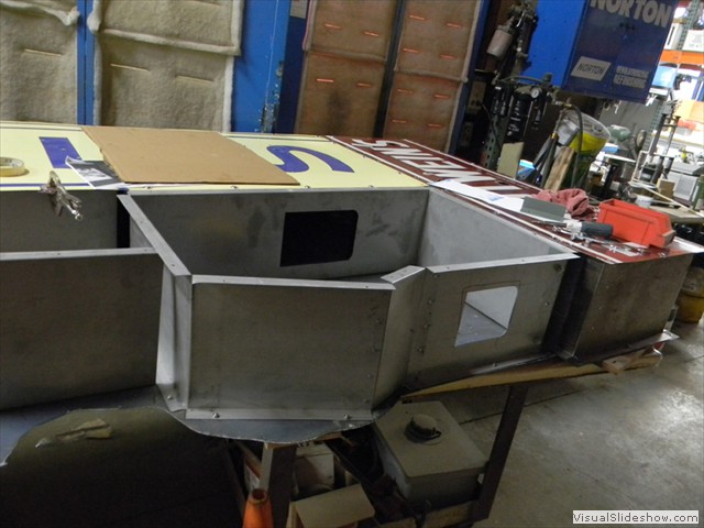 5. A total of three new cans were re-fabricated as seen in this view.