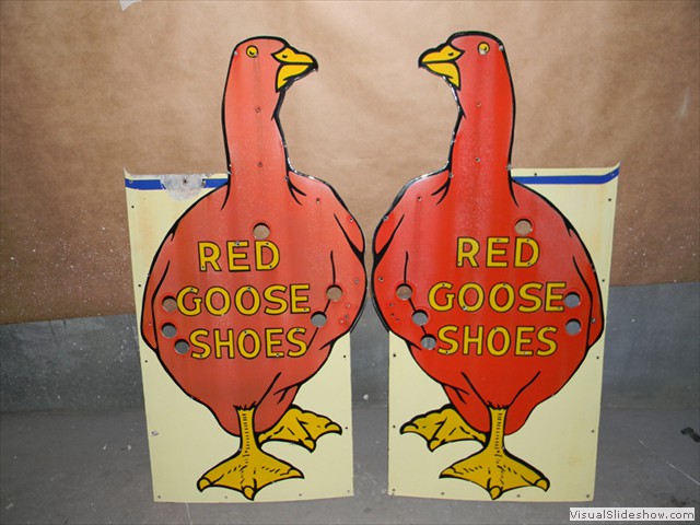 7. The porcelain sign faces were acid washed and polished.