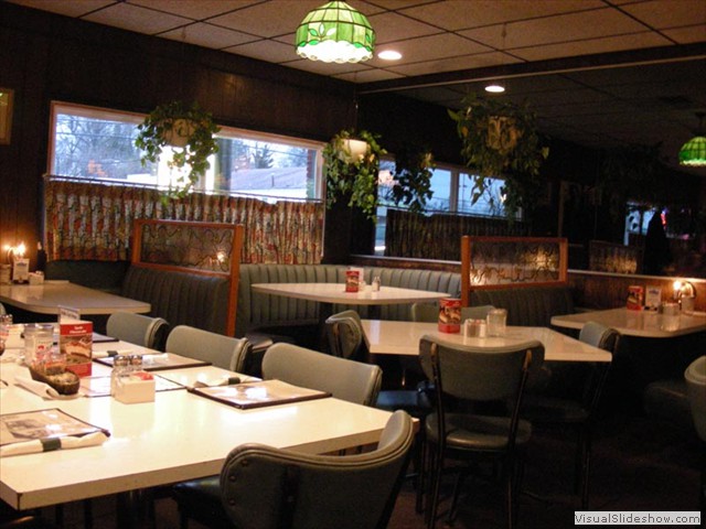 3. The neat and tidy dinning room also doubles as a time machine, circa 1970