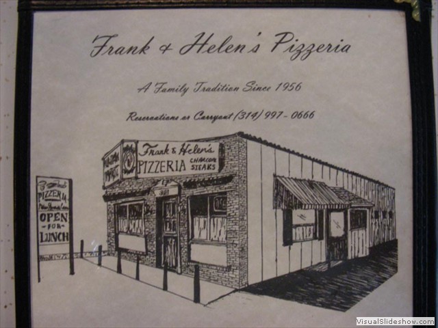 4. Frank & Helen's menu, all items are available for Carryout.